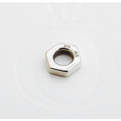PRE-OWNED PANDORA 790154 zilveren spacer met schuine vlakken
