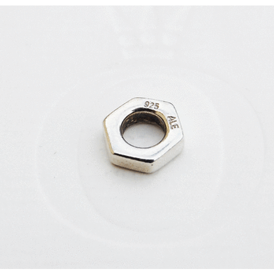 Pandora PRE-OWNED PANDORA 790154 zilveren spacer met schuine vlakken