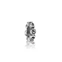PRE-OWNED PANDORA 790176 zilveren spacer kleine rozen
