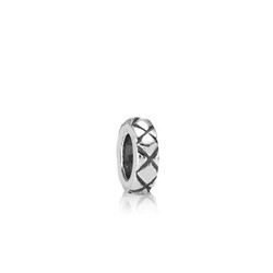 PRE-OWNED PANDORA 790177 zilveren spacer Criss Cross