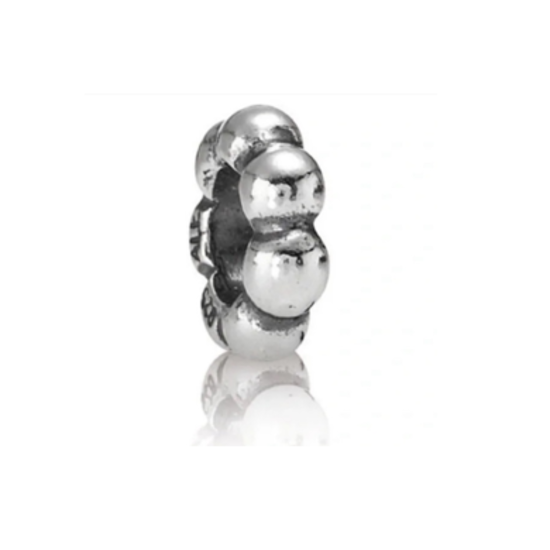 Pandora PRE-OWNED PANDORA 790155 zilveren spacer grote bolletjes