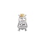 Pandora PRE-OWNED PANDORA 790227 zilveren bedel bijenkoningin met gouden kroon