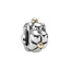Pandora PRE-OWNED PANDORA 790125 zilveren bedel bloem met geelgouden knopjes