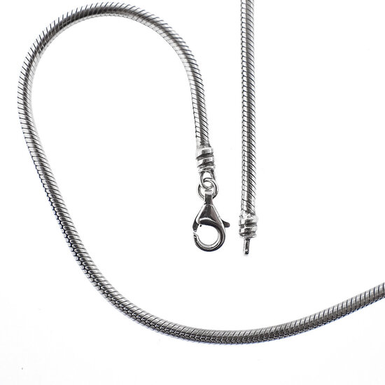Pandora PRE-OWNED PANDORA 590704HV-45 Snake chain necklace met karabijnsluiting