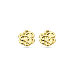 Collectie Milikan 14 karaat geelgouden oorknoppen 7mm