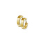 Collectie Milikan Collectie Milikan 14 karaat geelgouden klapcreolen vlak 15x4mm