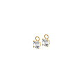 Collectie Milikan Collectie Milikan 14 karaat geelgouden creoolhangers met zirconia 6.0mm