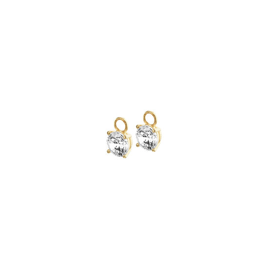 Collectie Milikan Collectie Milikan 14 karaat geelgouden creoolhangers met zirconia 6.0mm