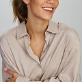 Collectie Milikan Collectie Milikan 14 karaat geelgouden hanger met zirconia  4.5mm