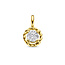 Collectie Milikan Collectie Milikan 14 karaat geelgouden hanger met zirconia 4.5mm
