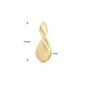 Collectie Milikan Collectie Milikan 14 karaat geelgouden hanger, fantasie, draai, 17.5x7.0mm