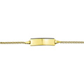 Collectie Milikan Collectie Milikan 14K Geelgoud graveerarmband gourmette 4-zijdes geslepen