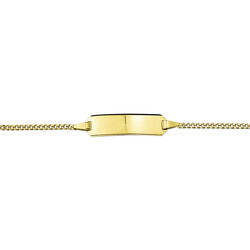 Collectie Milikan 14K Geelgoud graveerarmband gourmette