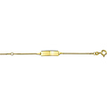 Collectie Milikan Collectie Milikan 14K Geelgoud graveerarmband gourmette 4-zijdes geslepen