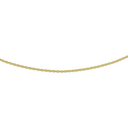 Collectie Milikan 14 karaat geelgouden ankerschakel collier 1.2mm dik, 50cm lang