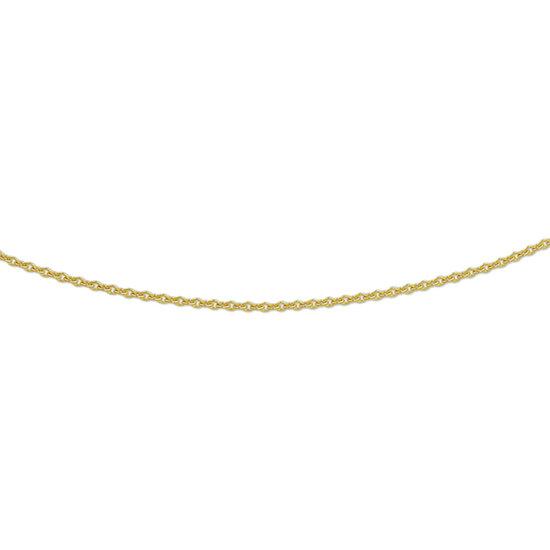 Collectie Milikan Collectie Milikan 14 karaat geelgouden ankerschakel collier 1.2mm dik, 50cm lang