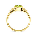 Collectie Milikan Collectie Milikan 14 karaat geelgouden ring met Peridot maat 17 1/4