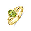 Collectie Milikan Collectie Milikan 14 karaat geelgouden ring met Peridot maat 17 1/4