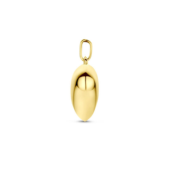 Collectie Milikan Collectie Milikan 14 karaat geelgouden hanger, bol hart 19.5x15.5mm