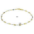 Collectie Milikan Collectie Milikan 14 karaat bicolor armband, fijne staafjes L=19 cm
