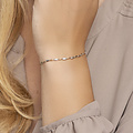 Collectie Milikan Collectie Milikan 14 karaat bicolor armband, fijne staafjes L=19 cm