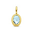 Collectie Milikan Collectie Milikan 14 karaat gouden hanger met ovale topaas 7x5mm