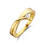 Collectie Milikan Collectie Milikan 14 karaat geelgouden ring fantasie met diamant, maat 17