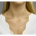 Collectie Milikan Collectie Milikan 14 Karaat Geelgouden collier Venetiaanse schakel 0.8mm br en 50cm lang