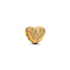 Pandora PANDORA 764000C00 Textured heart 14k gold-plated mini charm