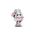 Pandora PANDORA DISNEY 794022C01 Pixar Remy sterling silver charm with black, pink and glittery white enamel