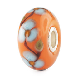 TROLLBEADS TGLBE-20466 Glasbedel: Blauwe bloei