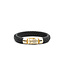 Buddha to Buddha BUDDHA TO BUDDHA 544BL GV Leather Bracelet Ben Gold Vermeil Black