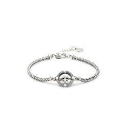 BUDDHA TO BUDDHA 048 C Bracelet Barbara Mini Compass Silver