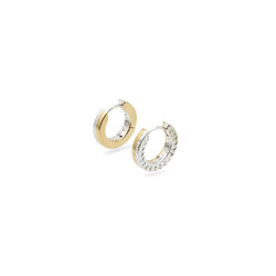 BUDDHA TO BUDDHA 203GV one Dual Hoops Esther Silver Gold