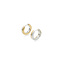Buddha to Buddha BUDDHA TO BUDDHA 203GV one Dual Hoops Esther Silver Gold