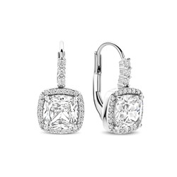 TI SENTO MILANO 78031ZI Zilver gerhodineerde oorhaken met sluiting
