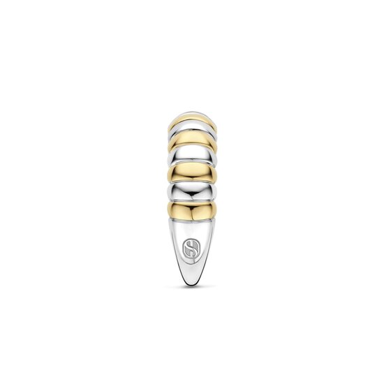 Ti Sento Milano TI SENTO MILANO 12383ZY Zilver gerhodineerde ring, bicolor, croissant, met zirconia's