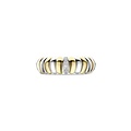 Ti Sento Milano TI SENTO MILANO 12383ZY Zilver gerhodineerde ring, bicolor, croissant, met zirconia's