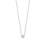 Ti Sento Milano TI SENTO MILANO 34104ZI Zilver gerhodineerd collier, hanger vierkante zirconia, rondom zirconia's