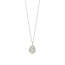 Ti Sento Milano TI SENTO MILANO 6847ZY Zilver gerhodineerde cliphanger, ovaal verguld, pavé bezet zirconia's (incl collier fijntjes)