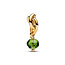 Pandora PANDORA SHINE 763462C08 14k Gold-plated dangle with spring green crystal