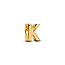 Pandora PANDORA SHINE 763957C00 14k gold-plated Letter K charm