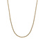 Sparkling Jewels SPARKLING JEWELS NLK-G-4MM-042 Beaded Necklace - 4 mm Gold-plated, 42+2 cm