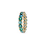 by R&C R&C Romance R5010GTGG 18krt geelgouden ring Lovely model 5010-20 met groene tourmalijn rondom gezet