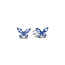 Pandora PANDORA 294230C01 Butterfly Sterling silver stud earrings with cornflower blue crystal