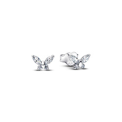 PANDORA 294263C01 Butterfly Sterling silver stud earrings with zirconia