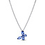 Pandora PANDORA 394232C01 Butterfly sterling silver collier with cornflower blue crystal and zirconia