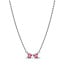 Pandora PANDORA 394235C01 Bow sterling silver collier with fancy pink zirconia