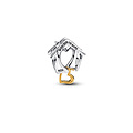 Pandora PANDORA 764145C00 Home sterling silver and 14k gold-plated charm