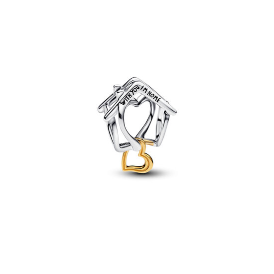 Pandora PANDORA 764145C00 Home sterling silver and 14k gold-plated charm